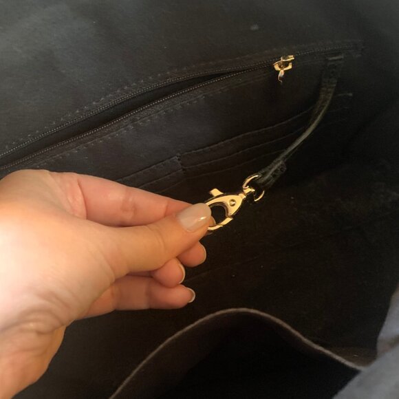 FOSSIL BROWN & BLACK SYDNEY SATCHEL - Picture 9 of 10